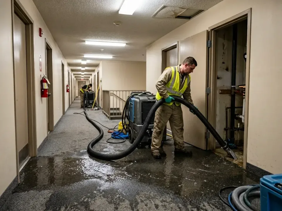 multi-unit-apartment-hallway-f-005 — frequently asked questions, Emergency Burst Pipe Water Extraction & Removal in Millis-C…